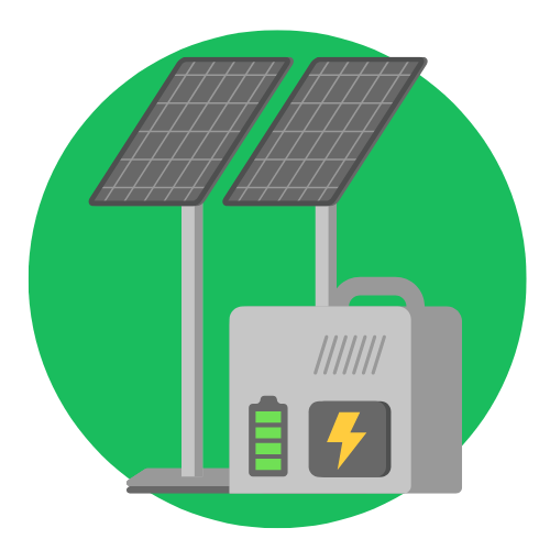 zonne energie opslaan in accu