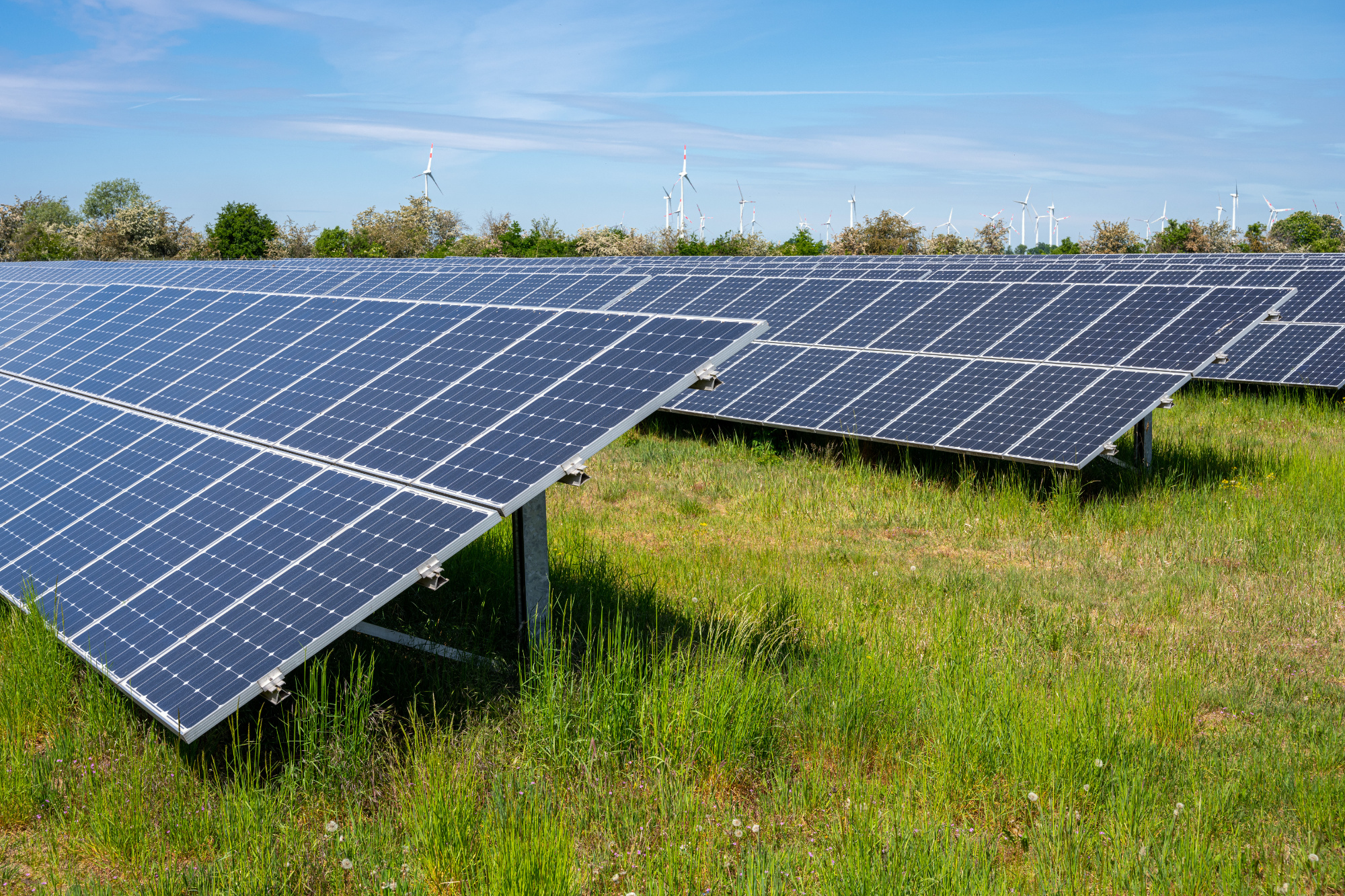 zonnepanelen in de tuin