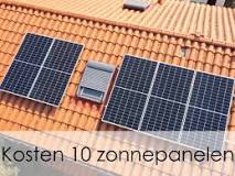 wat kosten 10 zonnepanelen incl montage