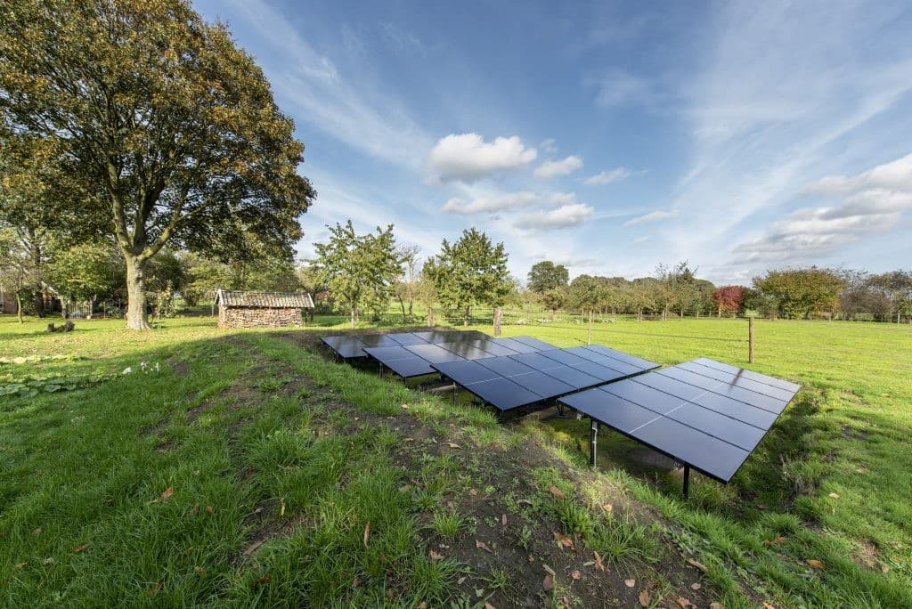 zonnepanelen tuin