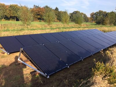 veldopstelling zonnepanelen